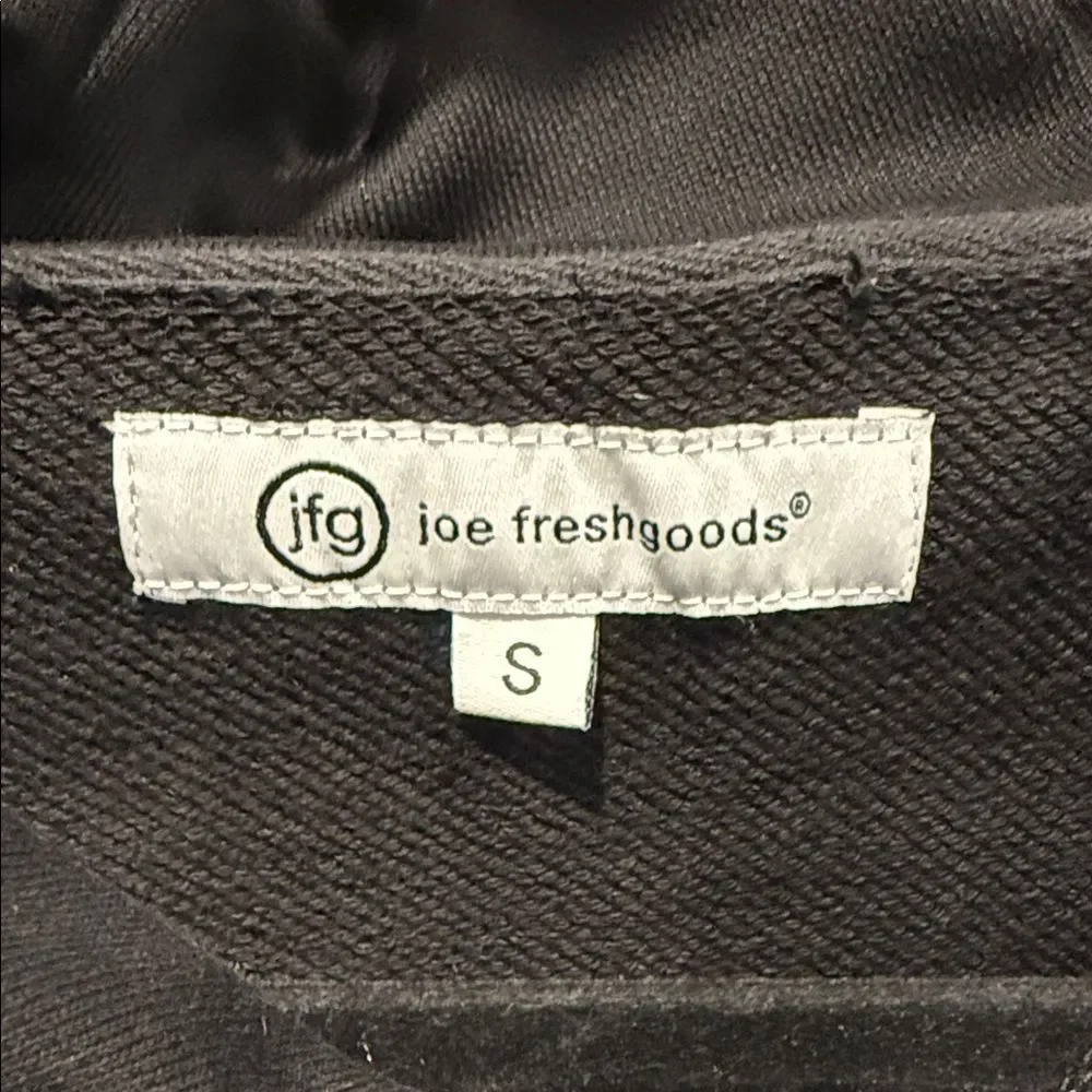 Joe Fresh Black Hoodie‎ with Artistic Dog Design
